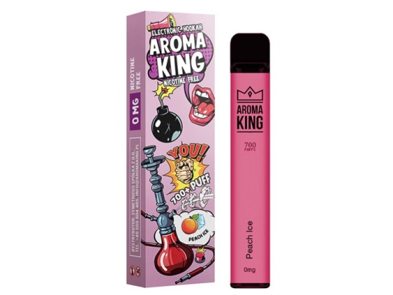 Aroma King Vape Bar E Shisha Peach Ice Mg Ohne Nikotin Dampflager