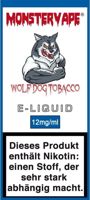 Monstervape Wolf-Dog-Tobacco Liquid-10ml