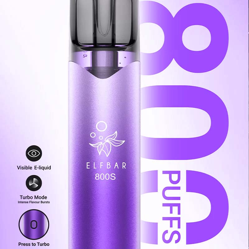 Elfbar 800 S - Neue Elfbar Disposable mit Turbo Modus - Mesh Coil und stärkerer Batterie