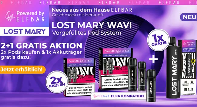 Elfa kompatible Pods von Lost Mary Elfbar Lost Mary Wavi Pods
