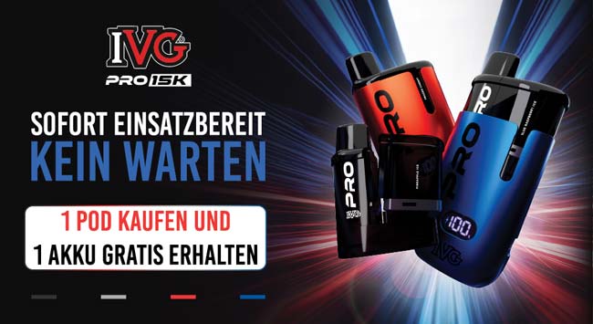 15K Vape IVG Pro IVG Pro mit 15K Zügen