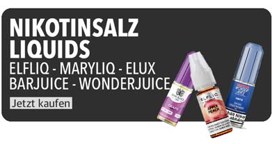 Die besten Nikotinsalz Liquids - Elfliq - Maryliq - Elux - Barjuice und mehr