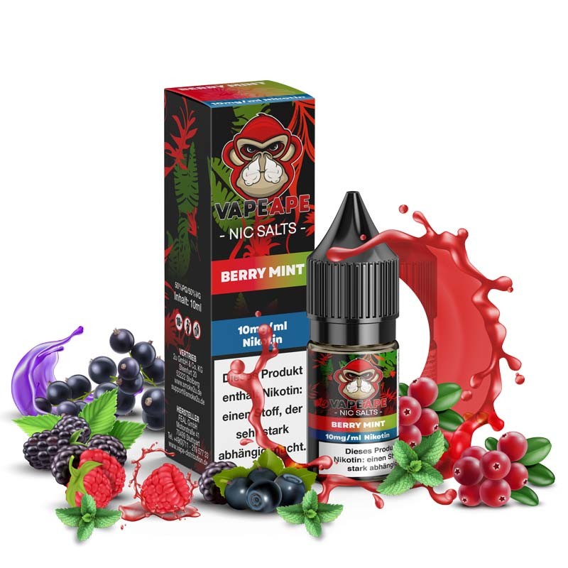 VapeApe Nikotinsalz Liquid berry_mint