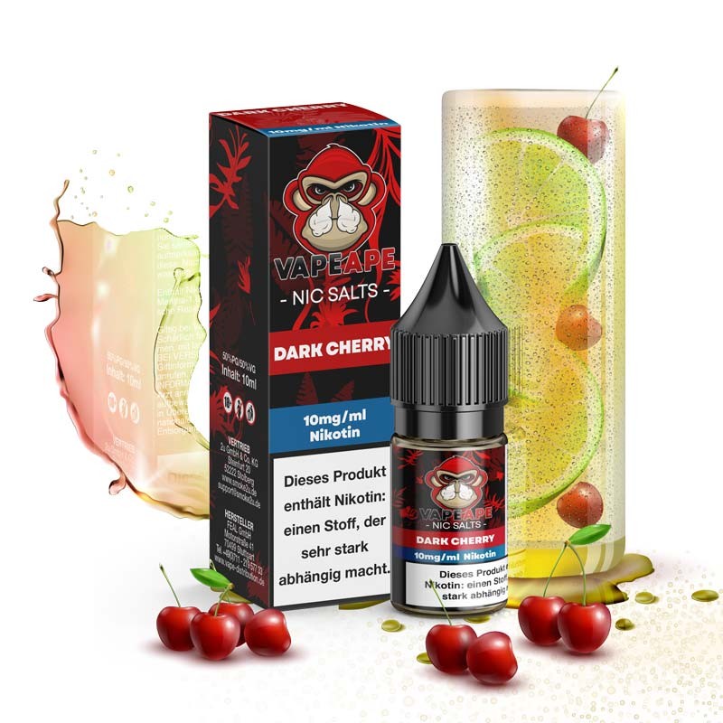 VapeApe Nikotinsalz Liquid dark_cherry