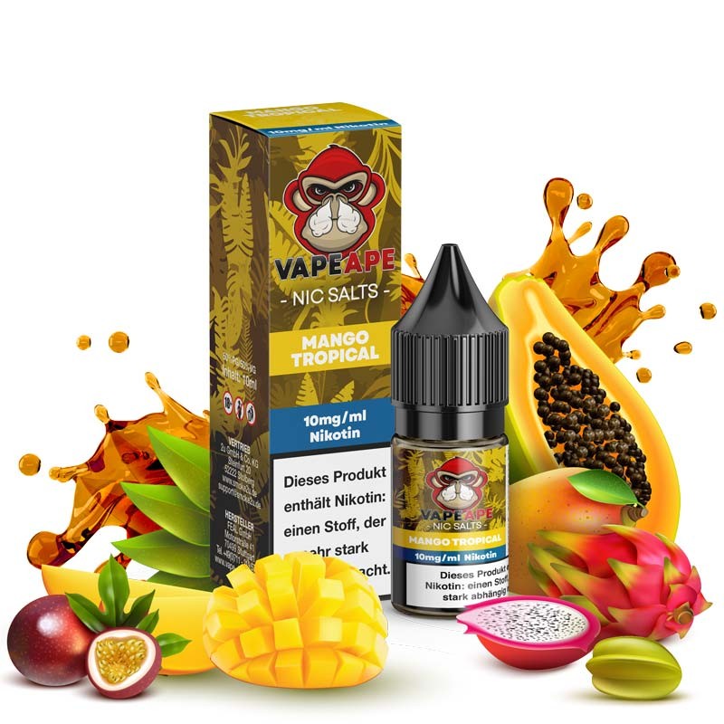 VapeApe Nikotinsalz Liquid mango_tropical