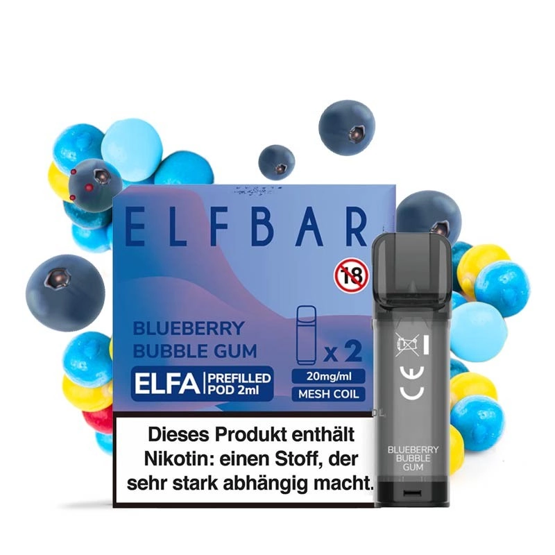 Elfa Pods Blueberry Bubblegum 20mg 2er Packung
