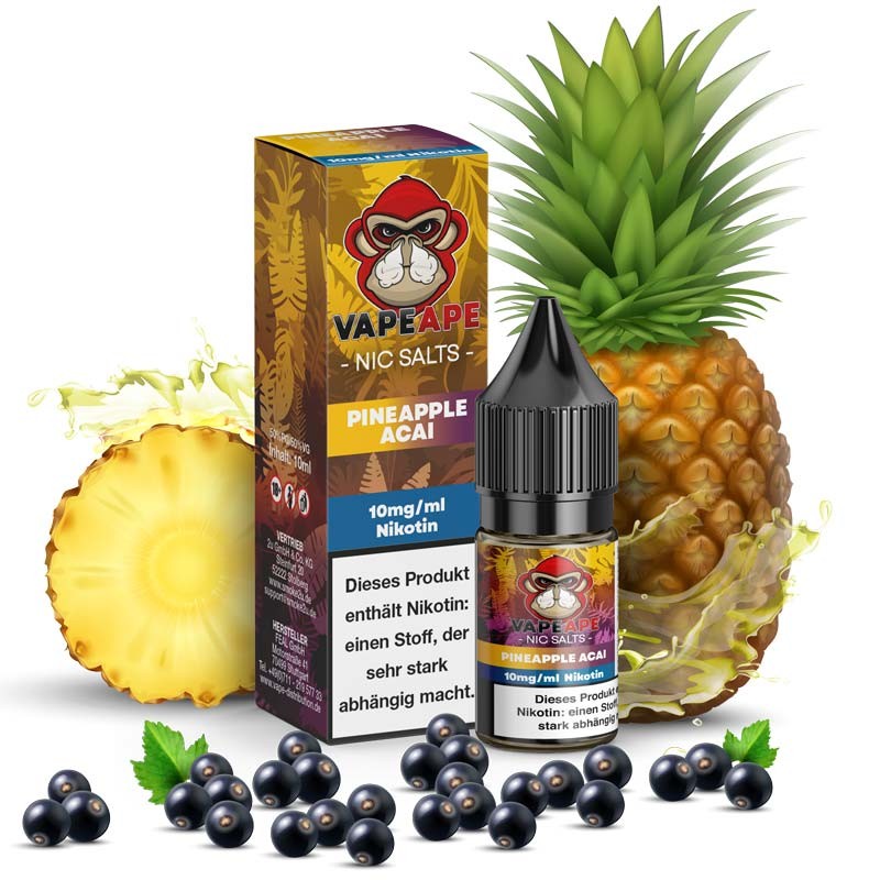 VapeApe Nikotinsalz Liquid pineapple_aca