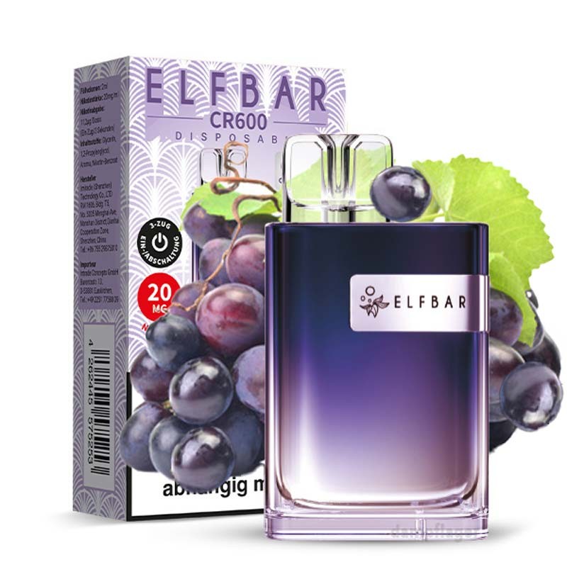 Elfbar Crystal CR600 Vape - Grape