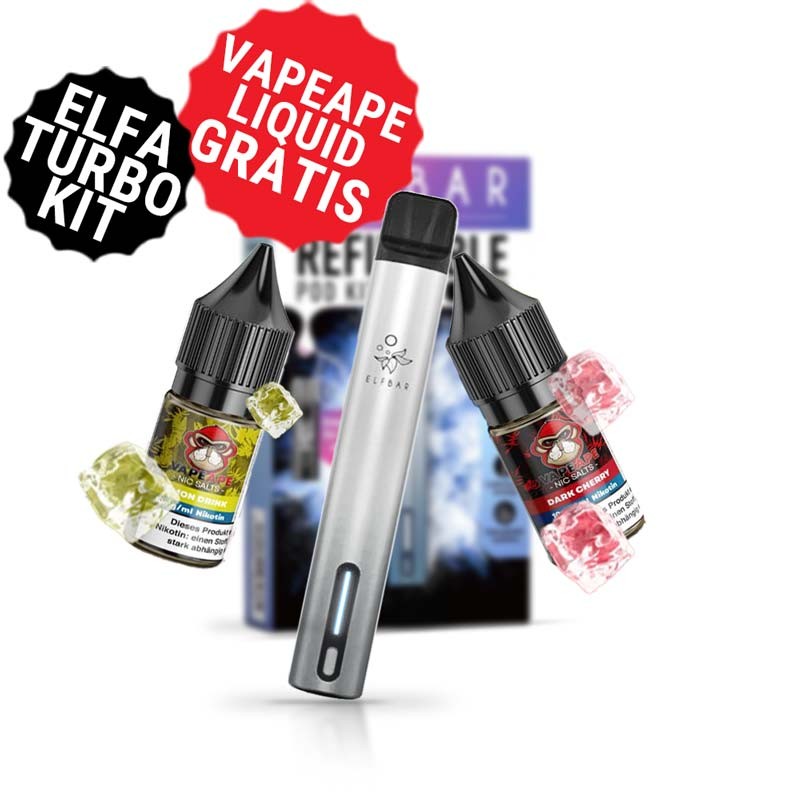 Bundle Elfa Turbo mit gratis VapeApe Liquid