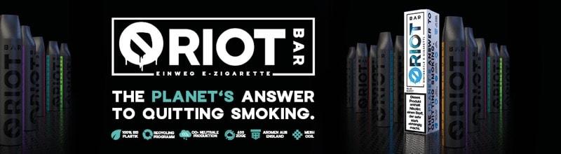 Einweg E-Zigaretten von Riot Bar